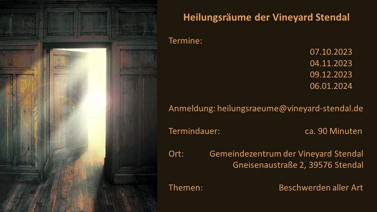 Heilungsräume Okt 2023 - Jan 2024